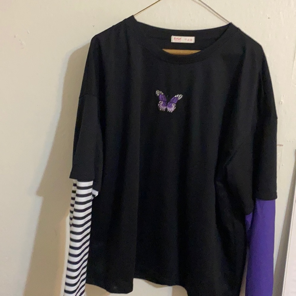 Butterfly long sleeve T-shirt